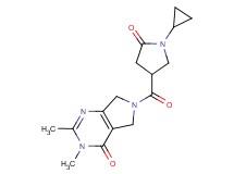 6-[(1-cyclopropyl-5-oxo-3-pyrrolidinyl)carbonyl]-2,3-dimethyl-3,5,6,7-tetrahydro-4H-pyrrolo[3,4-d]pyrimidin-4-one