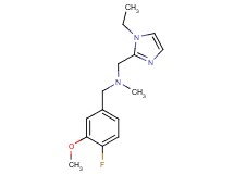 1-(1-ethyl-1H-imidazol-2-yl)-N-(4-fluoro-3-methoxybenzyl)-N-methylmethanamine