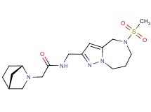 2-[(1S*,4R*)-2-azabicyclo[2.2.1]hept-2-yl]-N-{[5-(methylsulfonyl)-5,6,7,8-tetrahydro-4H-pyrazolo[1,5-a][1,4]diazepin-2-yl]methyl}acetamide
