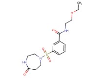 N-(2-ethoxyethyl)-3-[(5-oxo-1,4-diazepan-1-yl)sulfonyl]benzamide