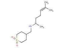 (1,5-dimethyl-4-hexen-1-yl)[(1,1-dioxidotetrahydro-2H-thiopyran-4-yl)methyl]amine