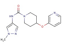 N-(1-methyl-1H-pyrazol-4-yl)-4-(pyridin-3-yloxy)piperidine-1-carboxamide