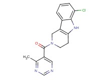 6-chloro-2-[(4-methyl-5-pyrimidinyl)carbonyl]-2,3,4,5-tetrahydro-1H-pyrido[4,3-b]indole