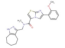 N-(1,4,5,6,7,8-hexahydrocyclohepta[c]pyrazol-3-ylmethyl)-6-(2-methoxyphenyl)-N-methylimidazo[2,1-b][1,3]thiazole-3-carboxamide