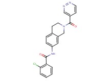 2-chloro-N-[2-(pyridazin-4-ylcarbonyl)-1,2,3,4-tetrahydroisoquinolin-7-yl]benzamide
