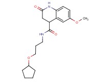 N-[3-(cyclopentyloxy)propyl]-6-methoxy-2-oxo-1,2,3,4-tetrahydroquinoline-4-carboxamide