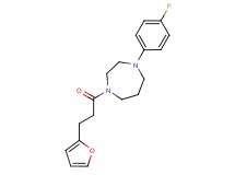 1-(4-fluorophenyl)-4-[3-(2-furyl)propanoyl]-1,4-diazepane