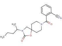 2-{[3-(1-methylbutyl)-2-oxo-1-oxa-3,8-diazaspiro[4.5]dec-8-yl]carbonyl}benzonitrile