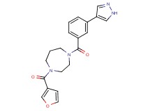 1-(3-furoyl)-4-[3-(1H-pyrazol-4-yl)benzoyl]-1,4-diazepane