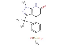 3-tert-butyl-1-methyl-4-[4-(methylsulfonyl)phenyl]-1,4,5,7-tetrahydro-6H-pyrazolo[3,4-b]pyridin-6-one