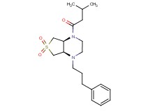 (4aR*,7aS*)-1-(3-methylbutanoyl)-4-(3-phenylpropyl)octahydrothieno[3,4-b]pyrazine 6,6-dioxide
