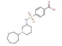 4-{[(1-cycloheptyl-3-piperidinyl)amino]sulfonyl}benzoic acid