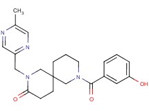 8-(3-hydroxybenzoyl)-2-[(5-methylpyrazin-2-yl)methyl]-2,8-diazaspiro[5.5]undecan-3-one