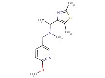 1-(2,5-dimethyl-1,3-thiazol-4-yl)-N-[(6-methoxypyridin-3-yl)methyl]-N-methylethanamine