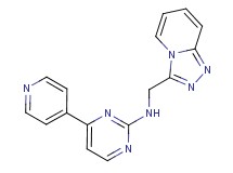 4-(4-pyridinyl)-N-([1,2,4]triazolo[4,3-a]pyridin-3-ylmethyl)-2-pyrimidinamine