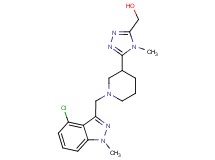 (5-{1-[(4-chloro-1-methyl-1H-indazol-3-yl)methyl]piperidin-3-yl}-4-methyl-4H-1,2,4-triazol-3-yl)methanol