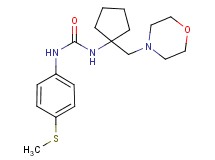 N-[4-(methylthio)phenyl]-N'-[1-(morpholin-4-ylmethyl)cyclopentyl]urea