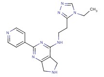 N-[2-(4-ethyl-4H-1,2,4-triazol-3-yl)ethyl]-2-(4-pyridinyl)-6,7-dihydro-5H-pyrrolo[3,4-d]pyrimidin-4-amine