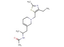 N-(2-{1-[(4-ethyl-2-methyl-1,3-thiazol-5-yl)methyl]-1,2,5,6-tetrahydropyridin-3-yl}-1-methylethyl)acetamide