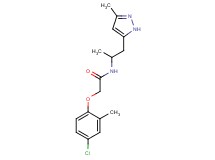2-(4-chloro-2-methylphenoxy)-N-[1-methyl-2-(3-methyl-1H-pyrazol-5-yl)ethyl]acetamide