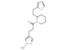 1-[3-(1-methyl-1H-pyrazol-4-yl)propanoyl]-2-[2-(2-thienyl)ethyl]piperidine