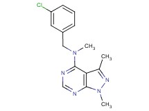 N-(3-chlorobenzyl)-N,1,3-trimethyl-1H-pyrazolo[3,4-d]pyrimidin-4-amine