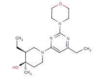 (3S*,4R*)-3-ethyl-1-(6-ethyl-2-morpholin-4-ylpyrimidin-4-yl)-4-methylpiperidin-4-ol