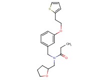 N-(tetrahydro-2-furanylmethyl)-N-{3-[2-(2-thienyl)ethoxy]benzyl}propanamide