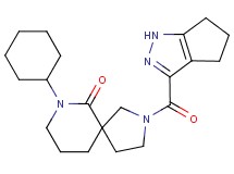 7-cyclohexyl-2-(1,4,5,6-tetrahydrocyclopenta[c]pyrazol-3-ylcarbonyl)-2,7-diazaspiro[4.5]decan-6-one