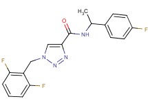 1-(2,6-difluorobenzyl)-N-[1-(4-fluorophenyl)ethyl]-1H-1,2,3-triazole-4-carboxamide