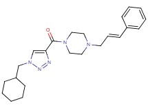 1-{[1-(cyclohexylmethyl)-1H-1,2,3-triazol-4-yl]carbonyl}-4-[(2E)-3-phenyl-2-propen-1-yl]piperazine