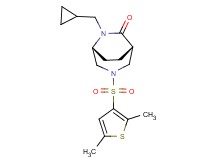 (1S*,5R*)-6-(cyclopropylmethyl)-3-[(2,5-dimethyl-3-thienyl)sulfonyl]-3,6-diazabicyclo[3.2.2]nonan-7-one