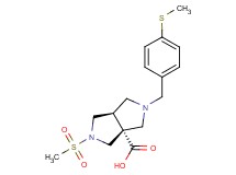 (3aR*,6aR*)-2-(methylsulfonyl)-5-[4-(methylthio)benzyl]hexahydropyrrolo[3,4-c]pyrrole-3a(1H)-carboxylic acid