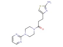 4-[3-oxo-3-(4-pyrimidin-2-ylpiperazin-1-yl)propyl]-1,3-thiazol-2-amine