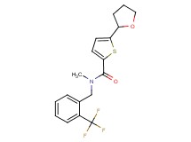 N-methyl-5-(tetrahydrofuran-2-yl)-N-[2-(trifluoromethyl)benzyl]thiophene-2-carboxamide