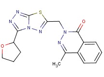 4-methyl-2-{[3-(tetrahydrofuran-2-yl)[1,2,4]triazolo[3,4-b][1,3,4]thiadiazol-6-yl]methyl}phthalazin-1(2H)-one