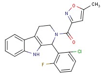 1-(2-chloro-6-fluorophenyl)-2-[(5-methyl-3-isoxazolyl)carbonyl]-2,3,4,9-tetrahydro-1H-beta-carboline