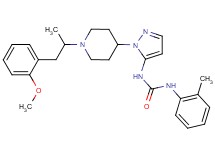 N-(1-{1-[2-(2-methoxyphenyl)-1-methylethyl]-4-piperidinyl}-1H-pyrazol-5-yl)-N'-(2-methylphenyl)urea