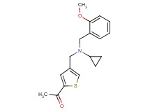 1-(4-{[cyclopropyl(2-methoxybenzyl)amino]methyl}-2-thienyl)ethanone