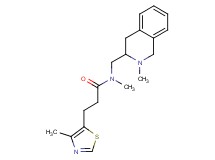 N-methyl-N-[(2-methyl-1,2,3,4-tetrahydro-3-isoquinolinyl)methyl]-3-(4-methyl-1,3-thiazol-5-yl)propanamide