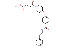 methyl 4-oxo-4-[4-(4-{[(2-phenylethyl)amino]carbonyl}phenoxy)-1-piperidinyl]butanoate