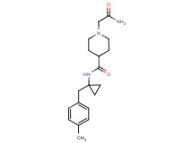 1-(2-amino-2-oxoethyl)-N-[1-(4-methylbenzyl)cyclopropyl]-4-piperidinecarboxamide