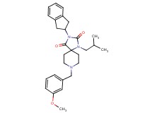 3-(2,3-dihydro-1H-inden-2-yl)-1-isobutyl-8-(3-methoxybenzyl)-1,3,8-triazaspiro[4.5]decane-2,4-dione