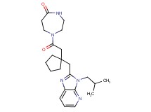 1-({1-[(3-isobutyl-3H-imidazo[4,5-b]pyridin-2-yl)methyl]cyclopentyl}acetyl)-1,4-diazepan-5-one