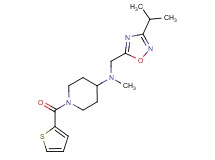 N-[(3-isopropyl-1,2,4-oxadiazol-5-yl)methyl]-N-methyl-1-(2-thienylcarbonyl)piperidin-4-amine
