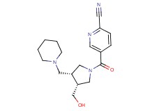 5-{[(3R*,4R*)-3-(hydroxymethyl)-4-(piperidin-1-ylmethyl)pyrrolidin-1-yl]carbonyl}pyridine-2-carbonitrile