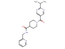 1-[(2-isopropylpyrimidin-5-yl)carbonyl]-N-(pyridin-2-ylmethyl)piperidine-4-carboxamide