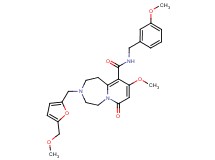9-methoxy-N-(3-methoxybenzyl)-3-{[5-(methoxymethyl)-2-furyl]methyl}-7-oxo-1,2,3,4,5,7-hexahydropyrido[1,2-d][1,4]diazepine-10-carboxamide