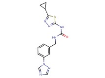 N-(5-cyclopropyl-1,3,4-thiadiazol-2-yl)-N'-[3-(1H-1,2,4-triazol-1-yl)benzyl]urea