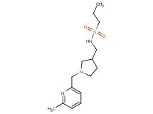 N-({1-[(6-methylpyridin-2-yl)methyl]pyrrolidin-3-yl}methyl)propane-1-sulfonamide